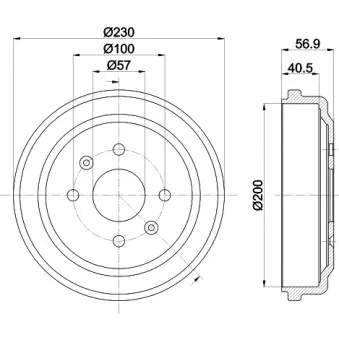 Tambour de frein MINTEX MBD288