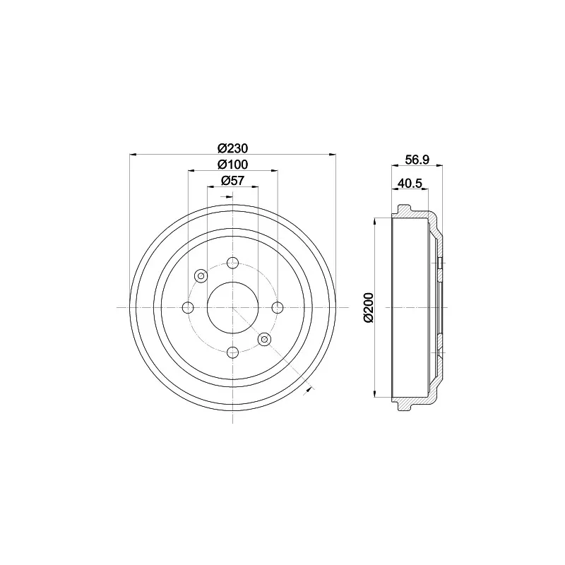 Tambour de frein MINTEX MBD288