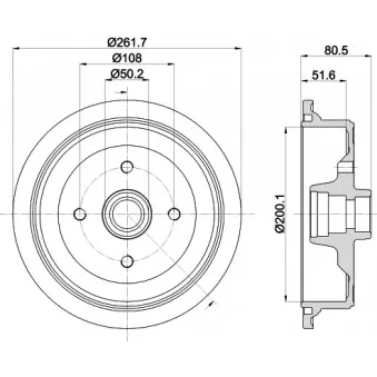 Tambour de frein MINTEX MBD298
