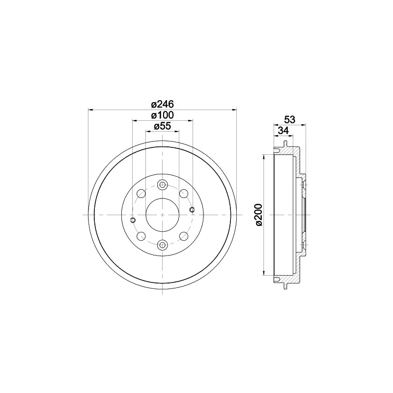 Tambour de frein MINTEX MBD300