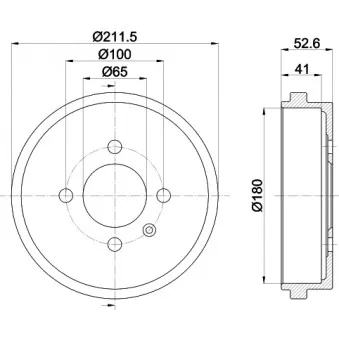Tambour de frein MINTEX MBD301