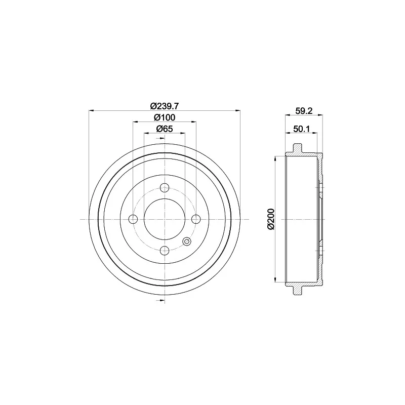 Tambour de frein MINTEX MBD302