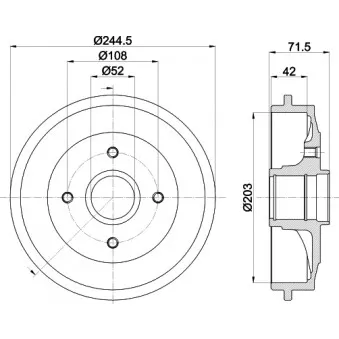 Tambour de frein MINTEX MBD304