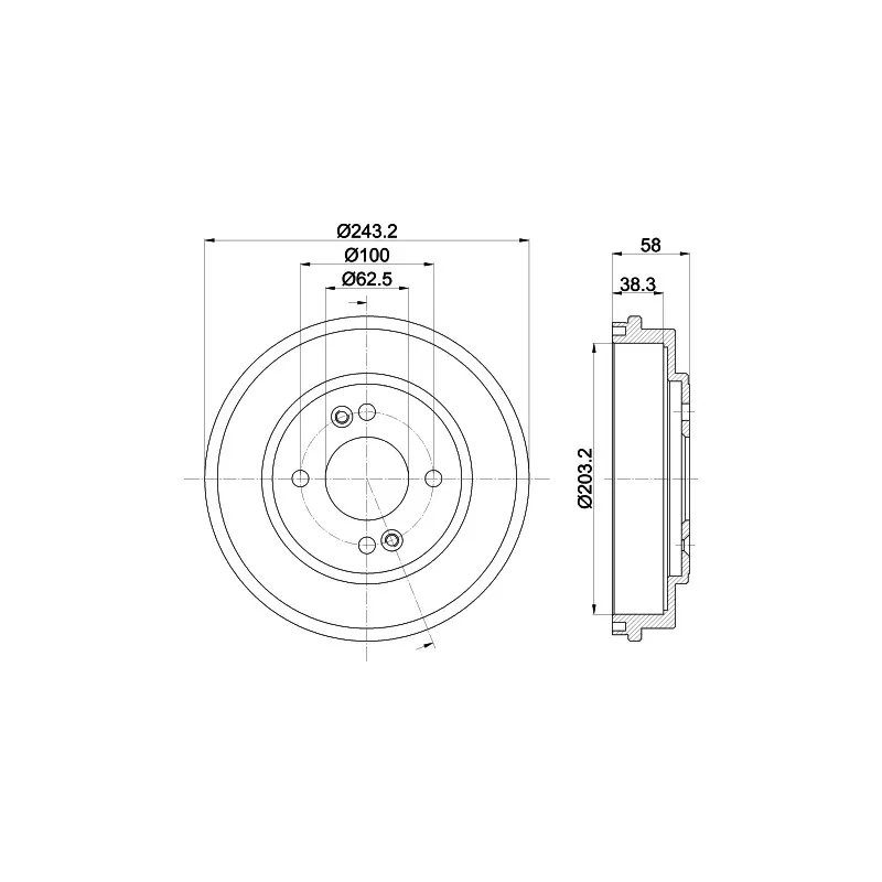 Tambour de frein MINTEX MBD312
