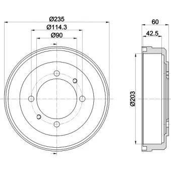 Tambour de frein MINTEX MBD315