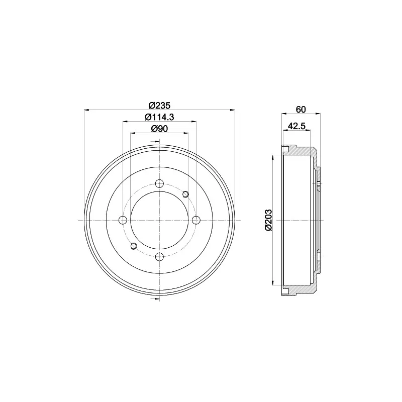 Tambour de frein MINTEX MBD315