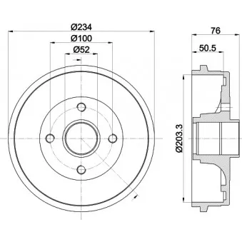 Tambour de frein MINTEX MBD317