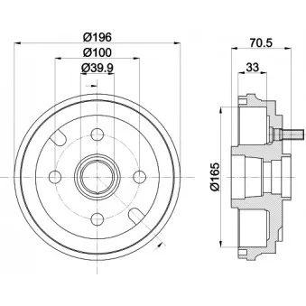 Tambour de frein MINTEX MBD318