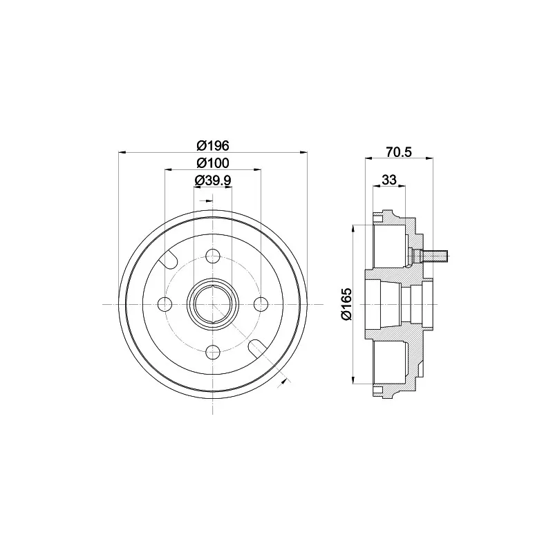 Tambour de frein MINTEX MBD318
