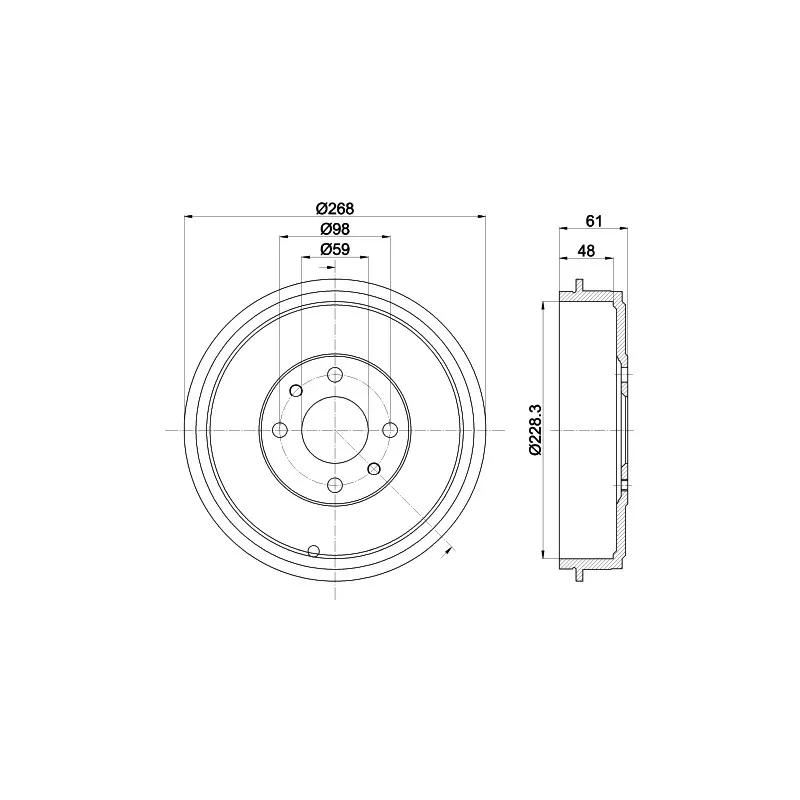 Tambour de frein MINTEX MBD319