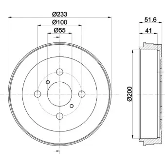 Tambour de frein MINTEX MBD325