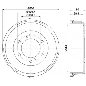 Tambour de frein MINTEX MBD326
