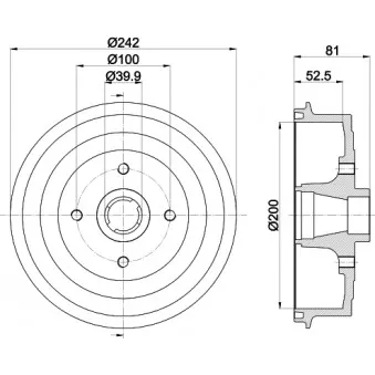 Tambour de frein MINTEX MBD330
