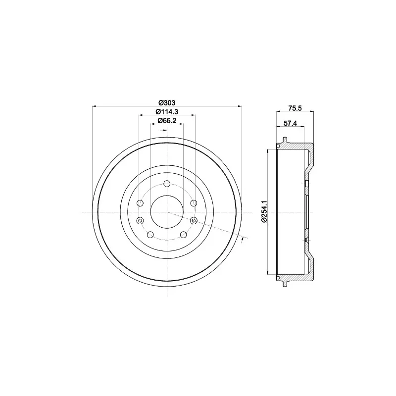 Tambour de frein MINTEX MBD332