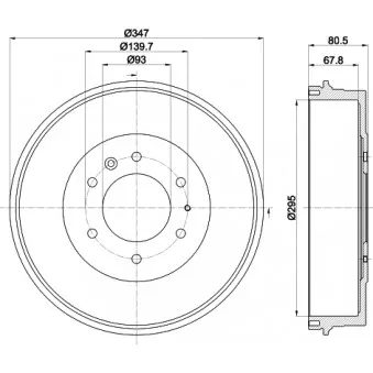 Tambour de frein MINTEX MBD334