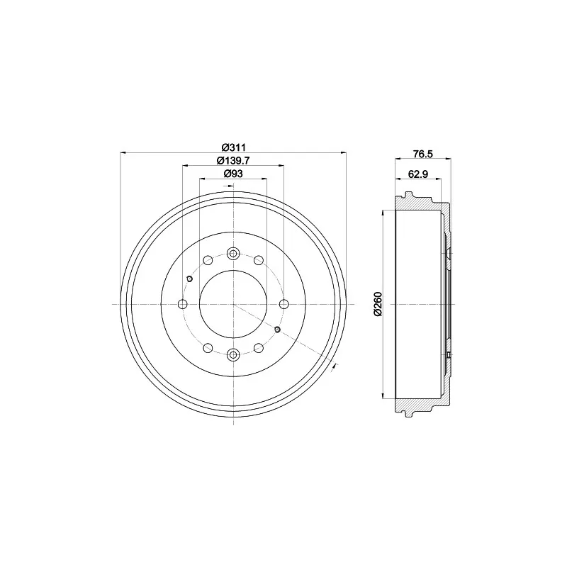 Tambour de frein MINTEX MBD335