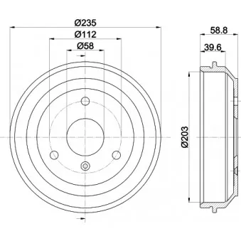 Tambour de frein MINTEX MBD336