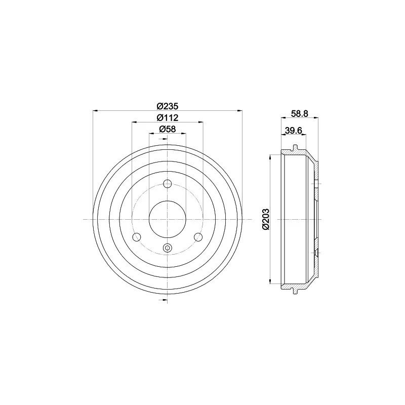 Tambour de frein MINTEX MBD336