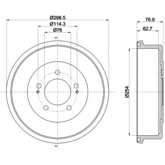 Tambour de frein MINTEX MBD337