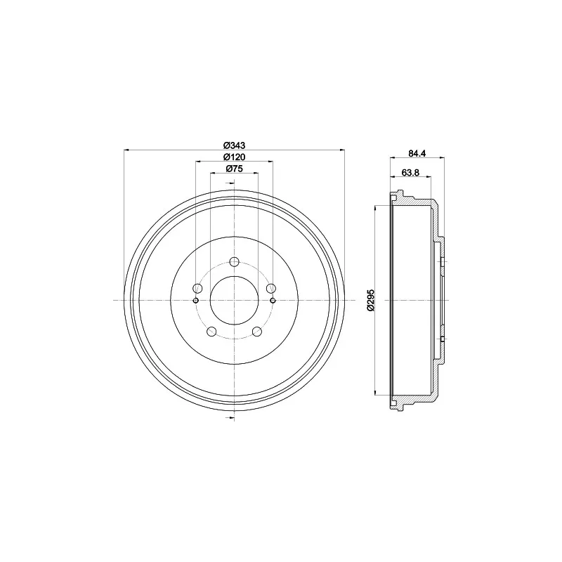 Tambour de frein MINTEX MBD338
