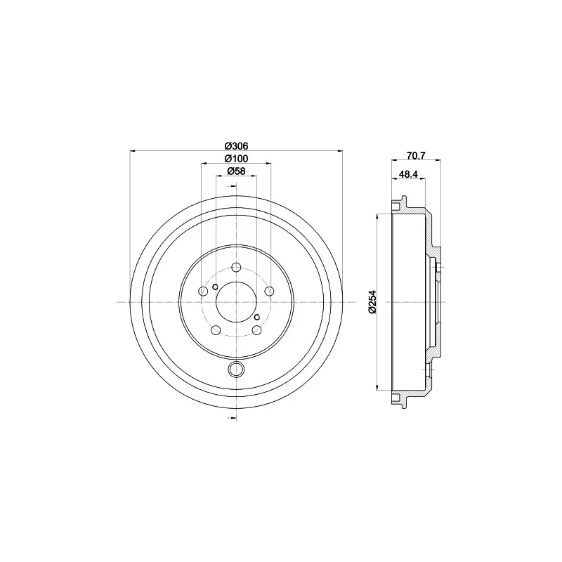 Tambour de frein MINTEX MBD340
