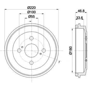 Tambour de frein MINTEX MBD344