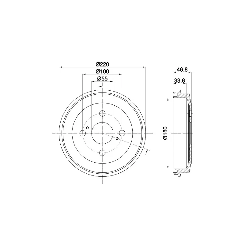 Tambour de frein MINTEX MBD344