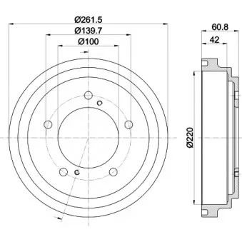 Tambour de frein MINTEX MBD346