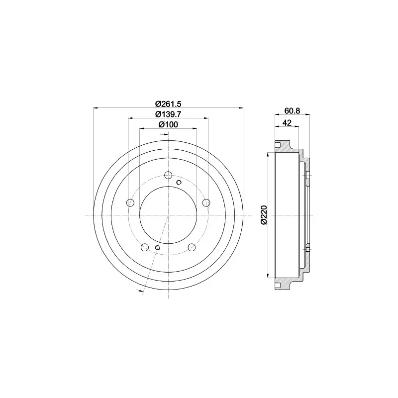 Tambour de frein MINTEX MBD346
