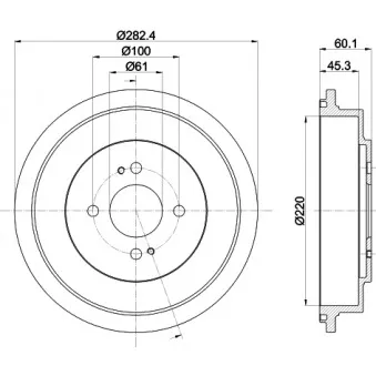 Tambour de frein MINTEX MBD348