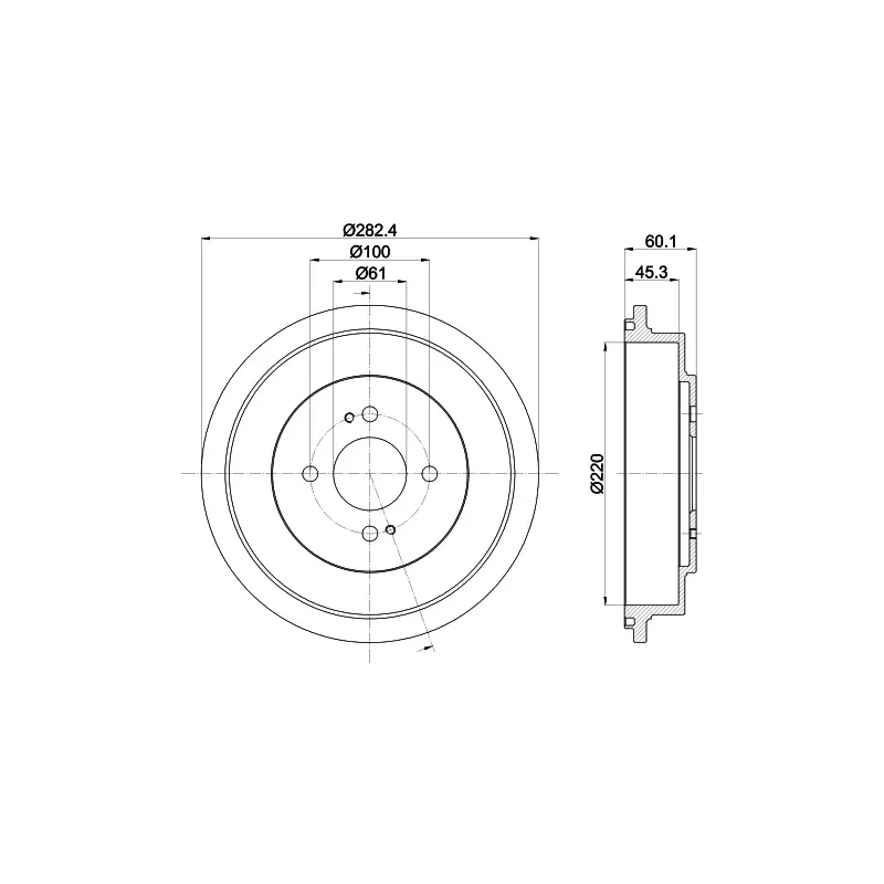 Tambour de frein MINTEX MBD348
