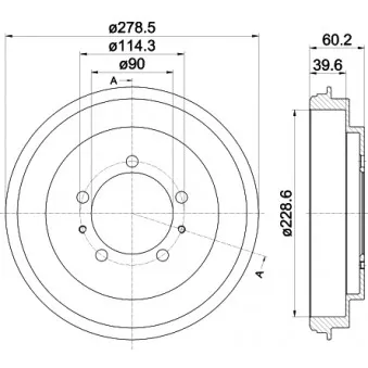 Tambour de frein MINTEX MBD352