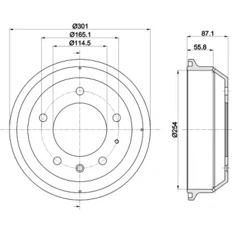 Tambour de frein MINTEX MBD353