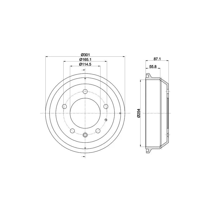 Tambour de frein MINTEX MBD353