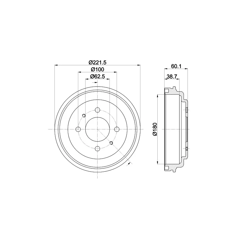 Tambour de frein MINTEX MBD355
