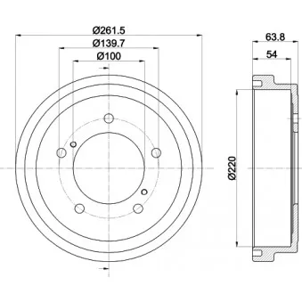 Tambour de frein MINTEX MBD357