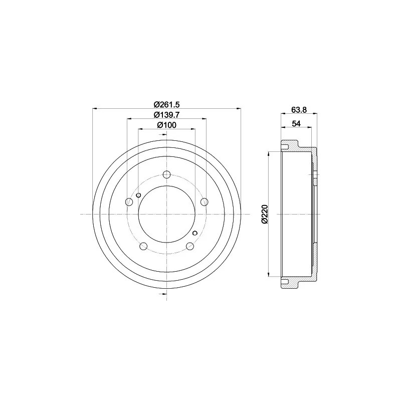 Tambour de frein MINTEX MBD357