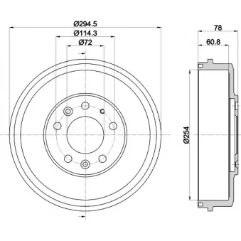 Tambour de frein MINTEX MBD358