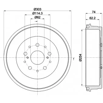 Tambour de frein MINTEX MBD361