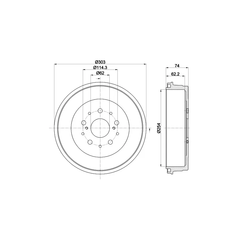 Tambour de frein MINTEX MBD361