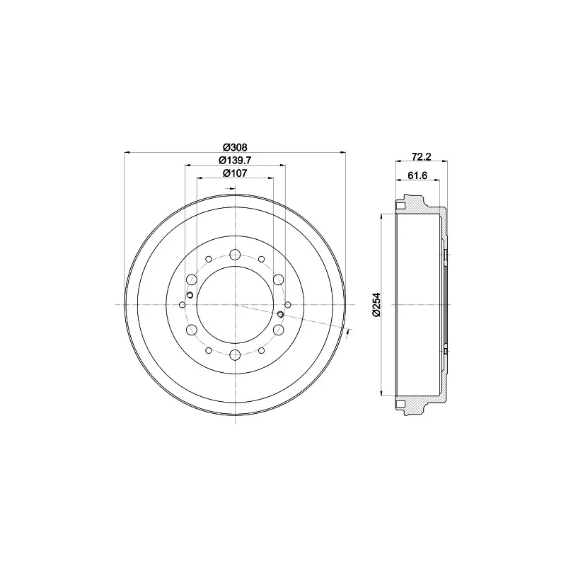 Tambour de frein MINTEX MBD364