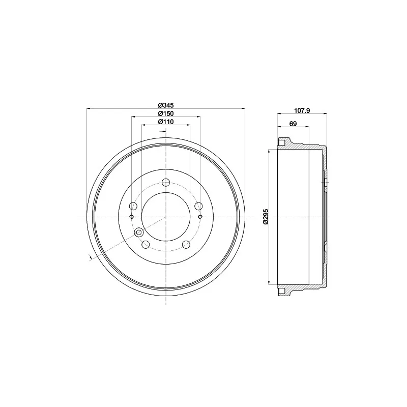 Tambour de frein MINTEX MBD365