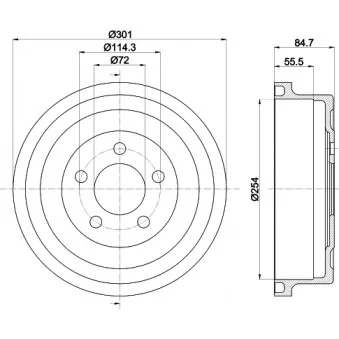 Tambour de frein MINTEX MBD367
