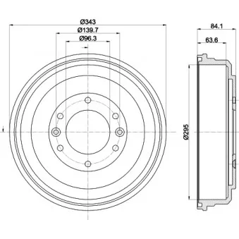 Tambour de frein MINTEX MBD368