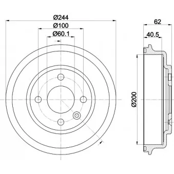 Tambour de frein MINTEX MBD373