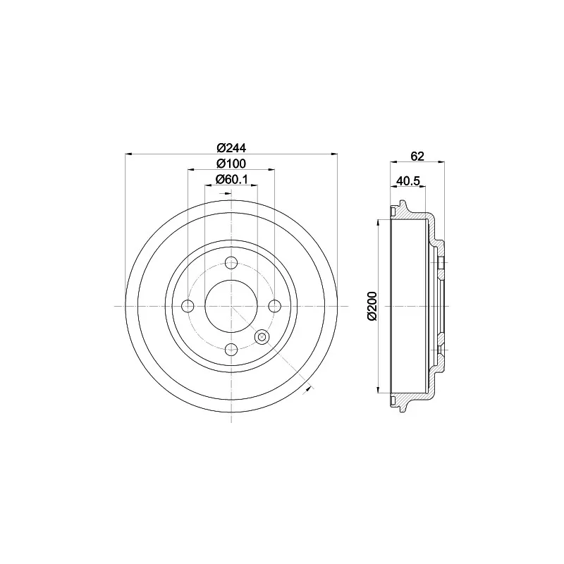 Tambour de frein MINTEX MBD373