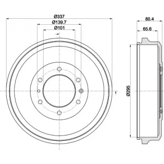 Tambour de frein MINTEX MBD374