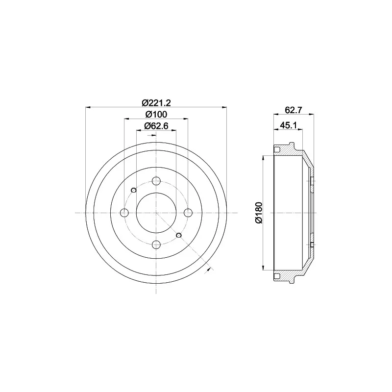 Tambour de frein MINTEX MBD377