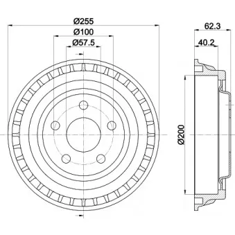 Tambour de frein MINTEX MBD379