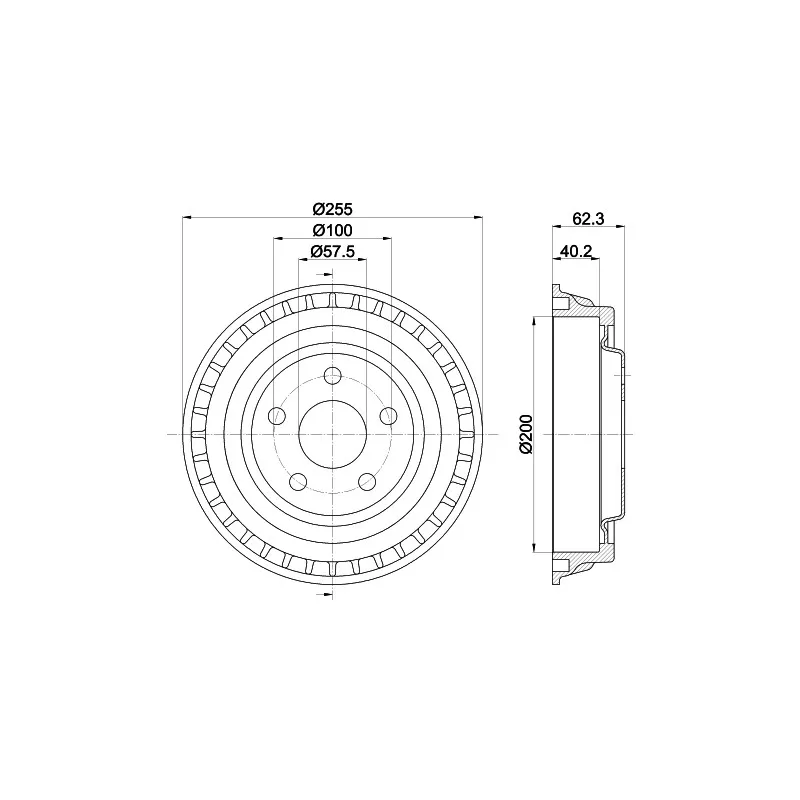 Tambour de frein MINTEX MBD379